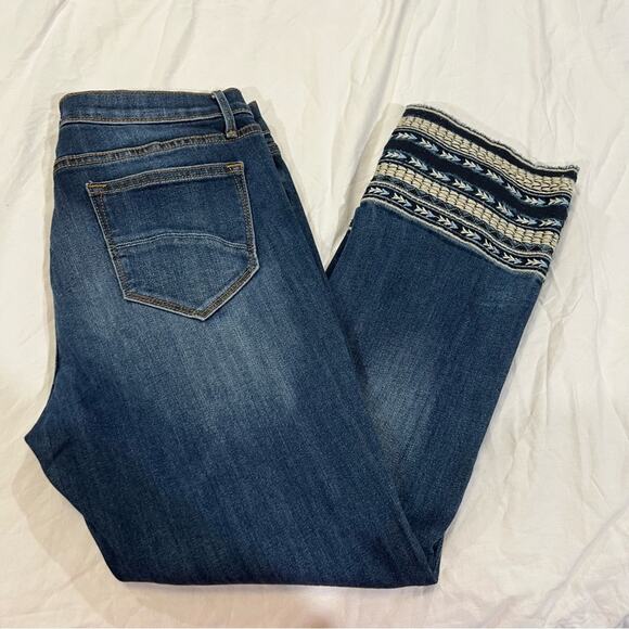 Driftwood Colette Straight Crop with Aztec Embroidered Cuff Med Wash 30 x 26 - Picture 15 of 16